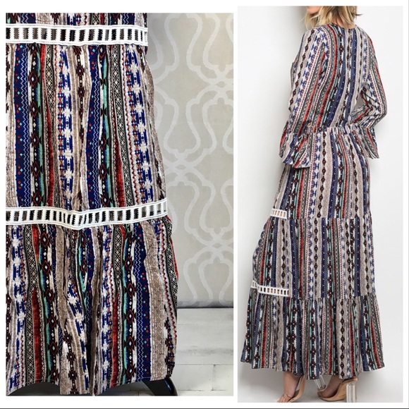 2 Piece Gypsy Bohemian Tribal Maxi - Picture 6 of 8